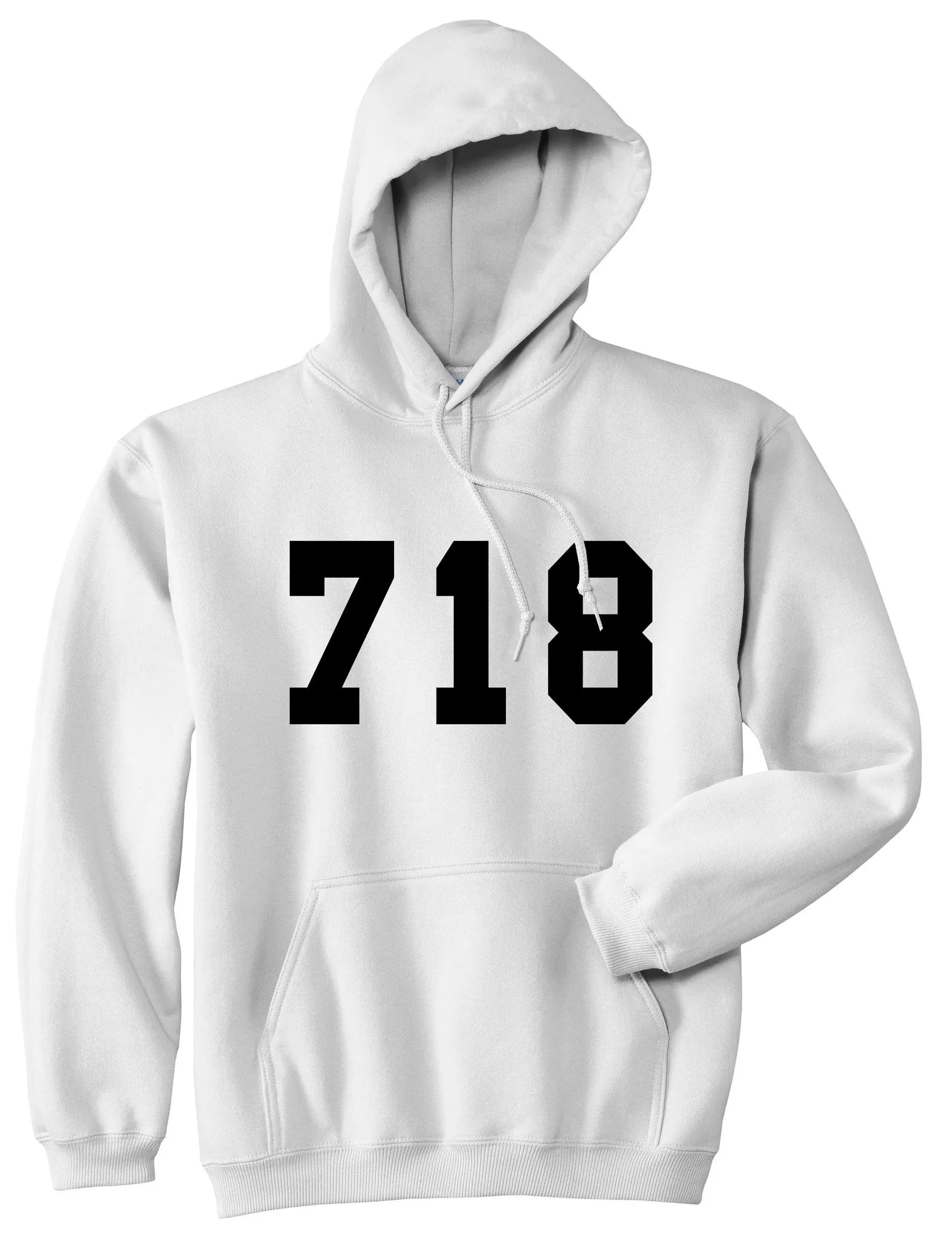 718 New York Area Code Pullover Hoodie