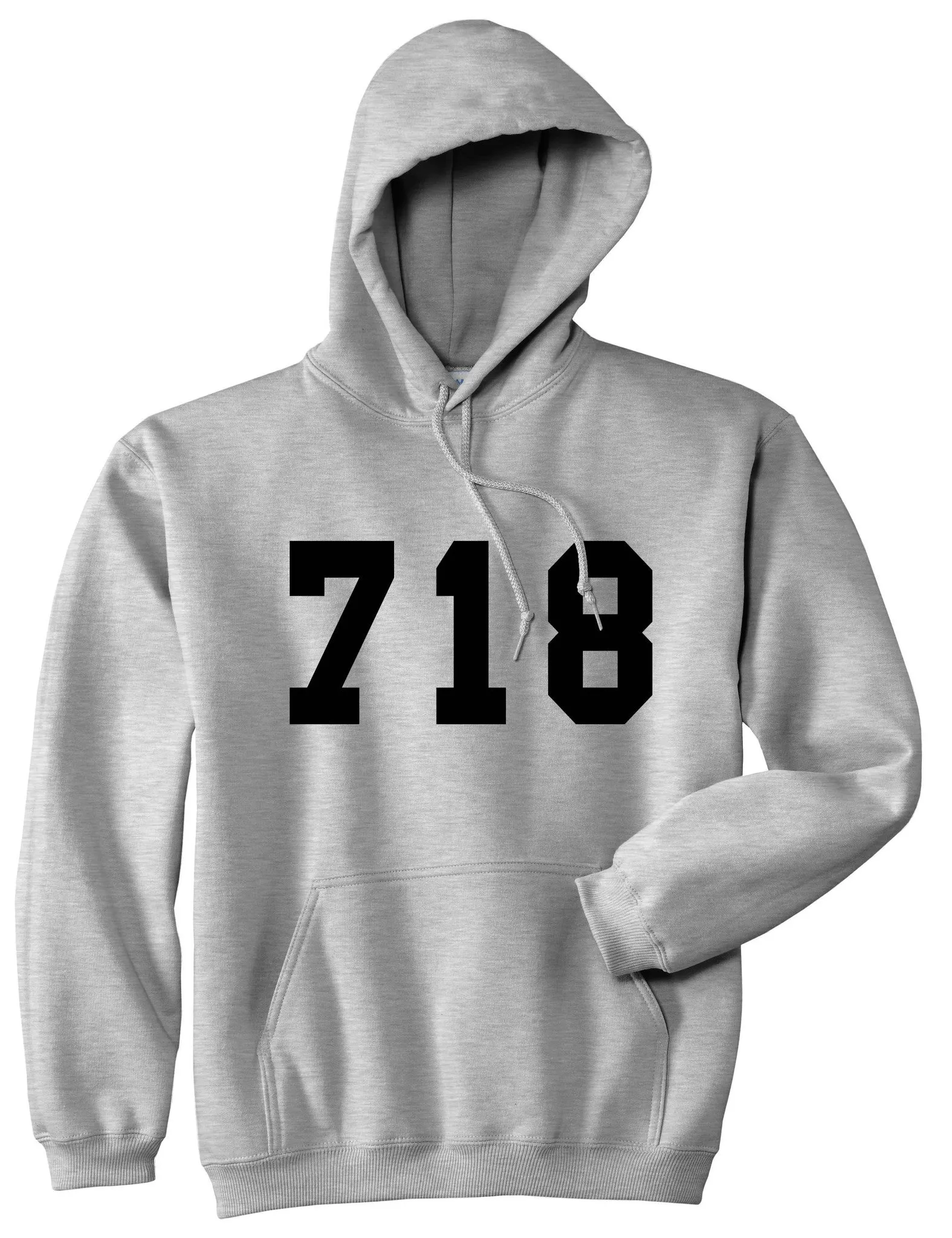 718 New York Area Code Pullover Hoodie