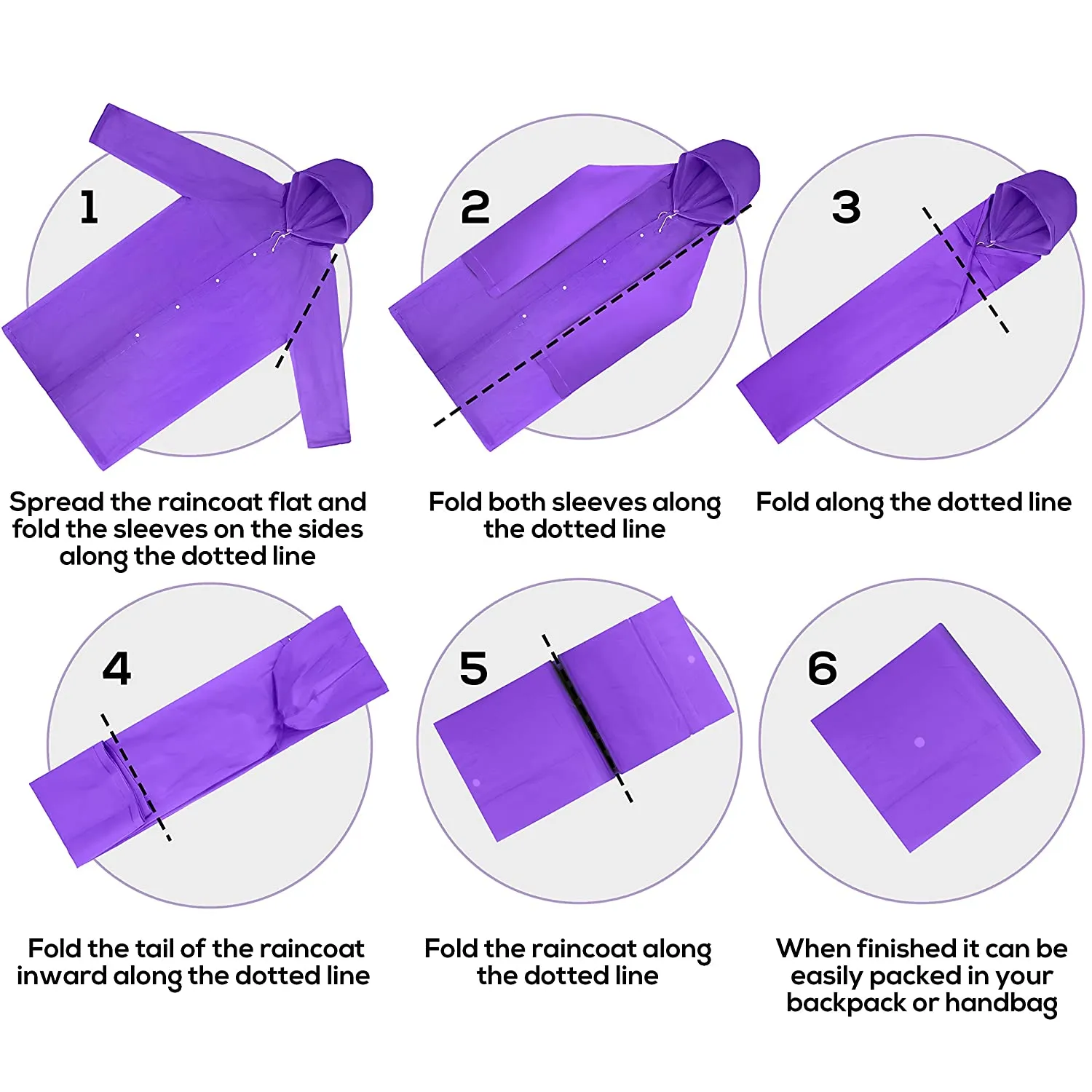 ABOUT SPACE Raincoat -Pvc Transparent Water Proof Reusable Extra Long Length Poncho Rainwear With Hoodie & Travel Pouch For Adult,Unisex (Pack Of 1,Violet)