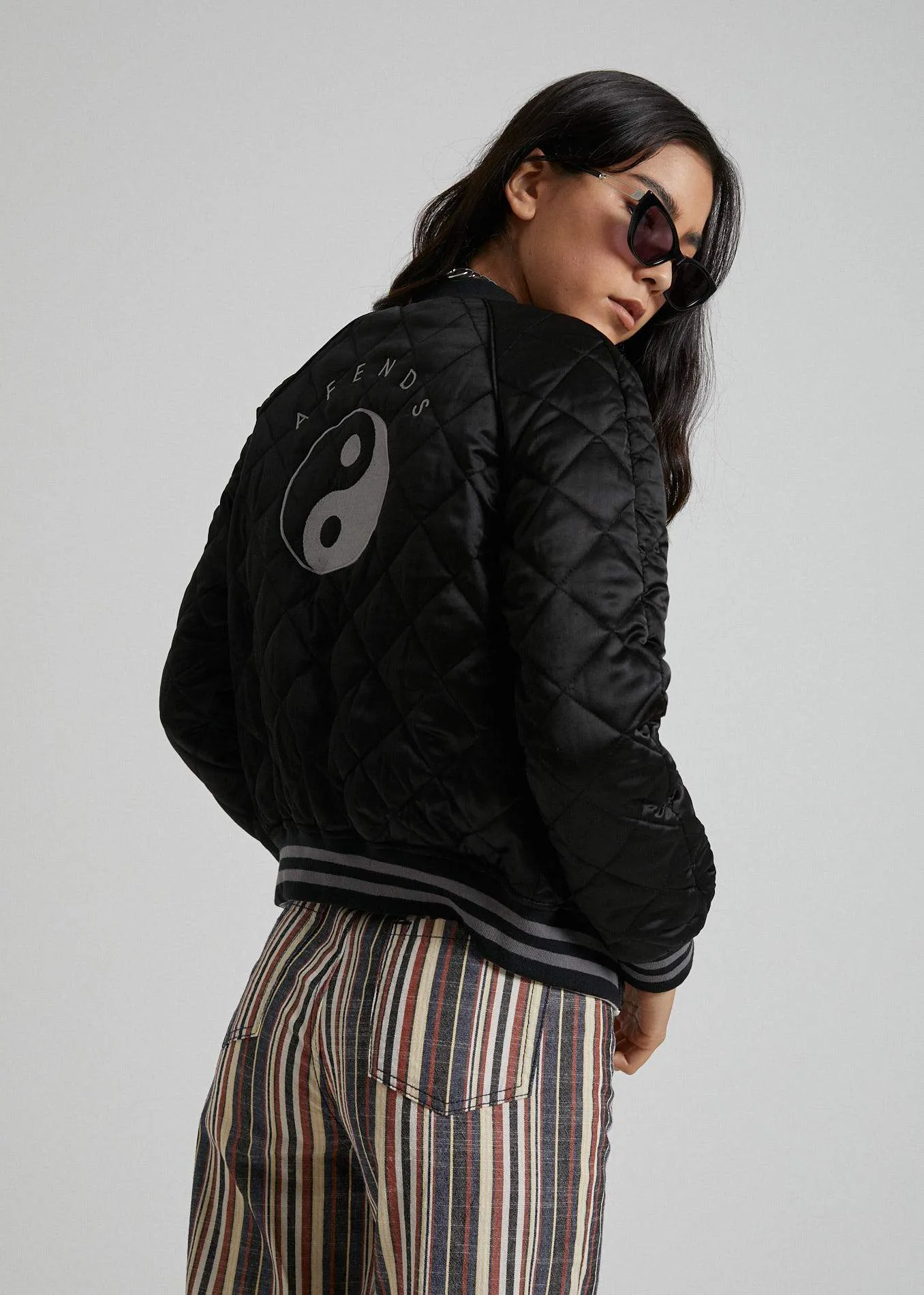 Afends Womens Sienna - Silky Reversible Bomber Jacket