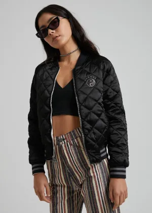 Afends Womens Sienna - Silky Reversible Bomber Jacket