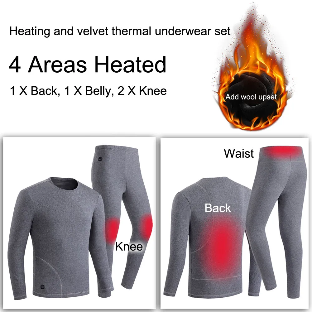 Anniou Heated Thermal Underwear Set