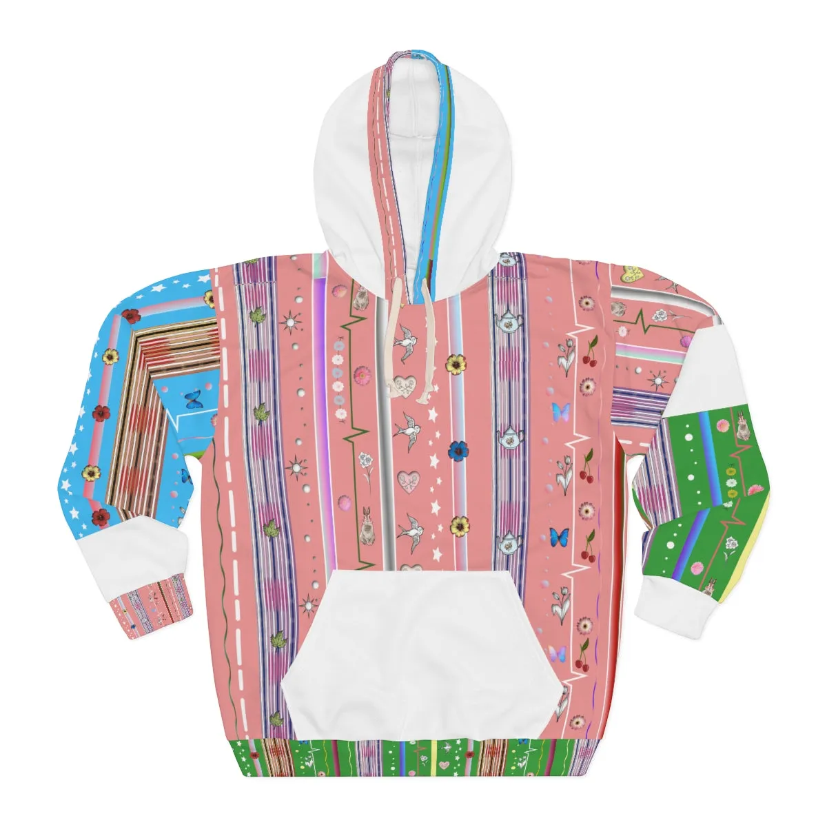 AOP Unisex Pullover Hoodie PASTEL DELIGHT