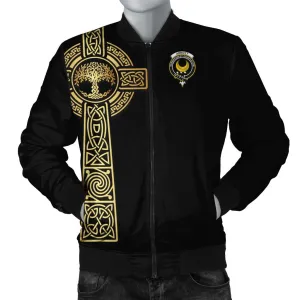 Arnott Clan Bomber Jacket with Golden Celtic Tree Of Life