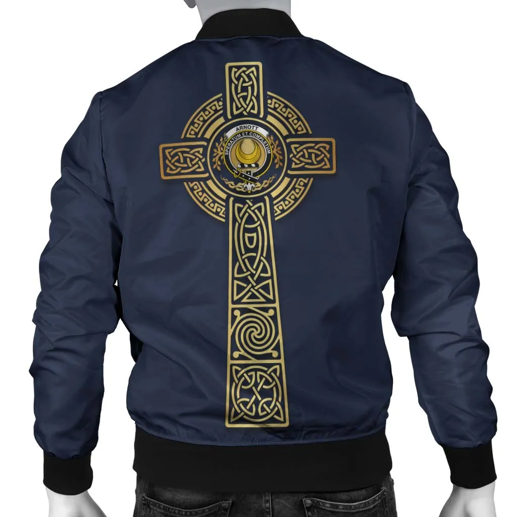 Arnott Clan Bomber Jacket with Golden Celtic Tree Of Life