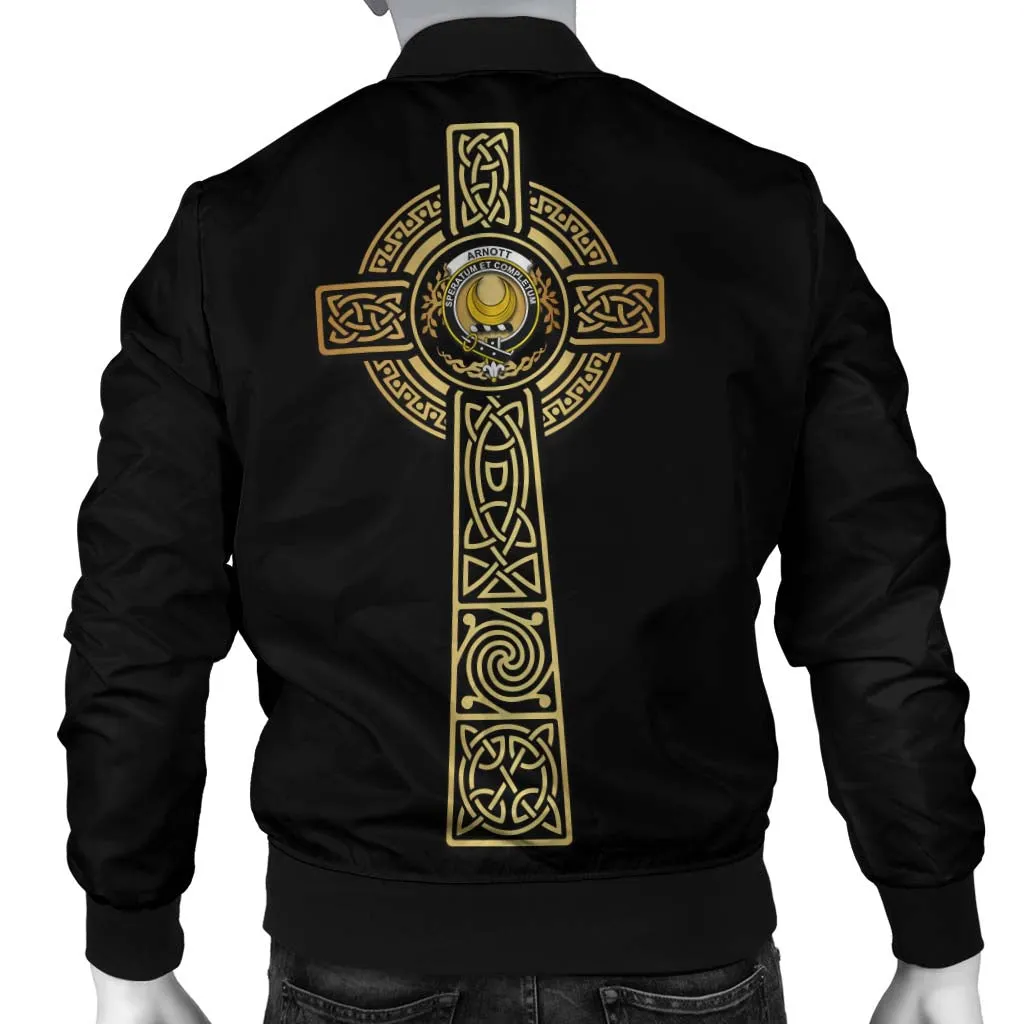 Arnott Clan Bomber Jacket with Golden Celtic Tree Of Life