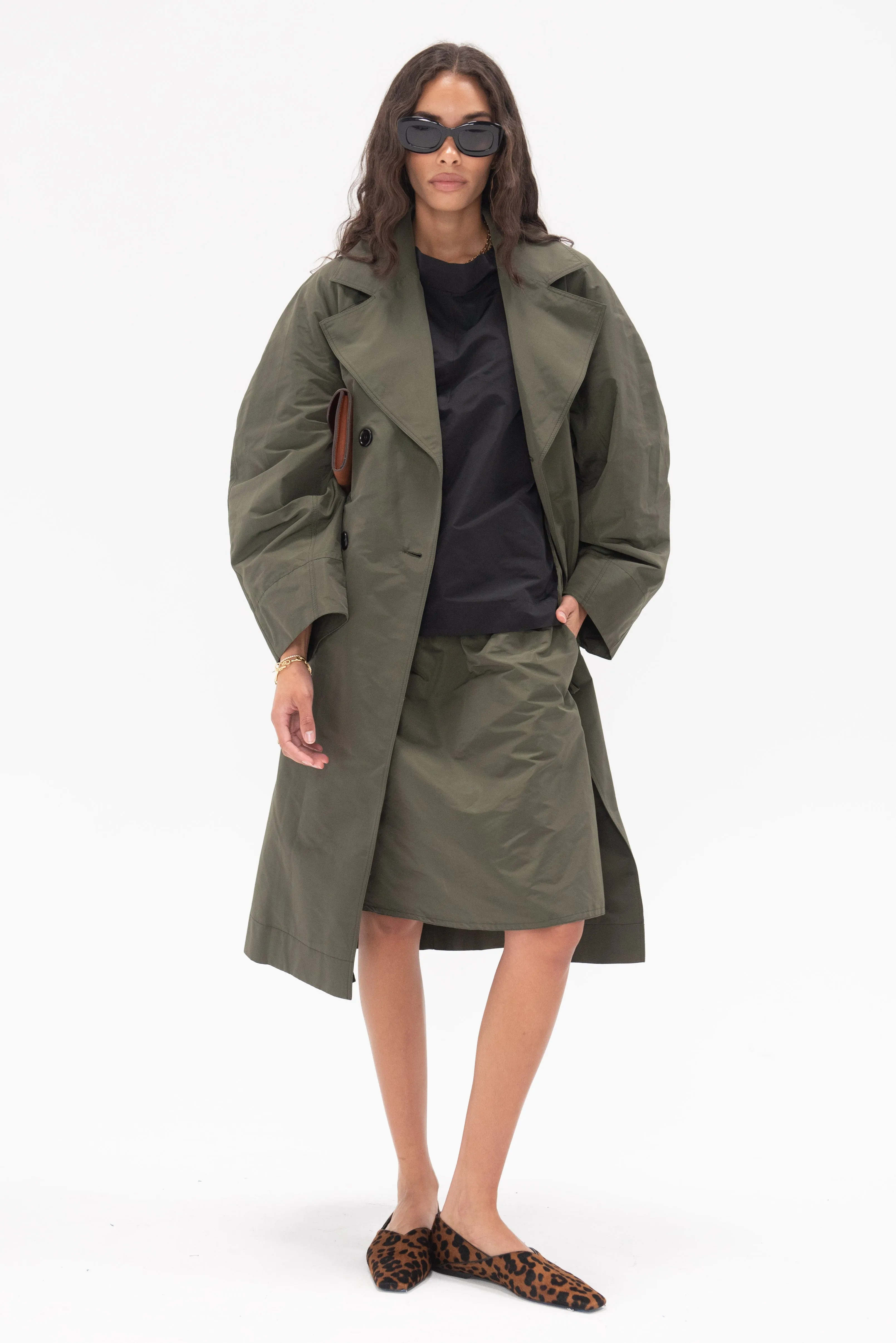 Audrey Skirt, Military Green