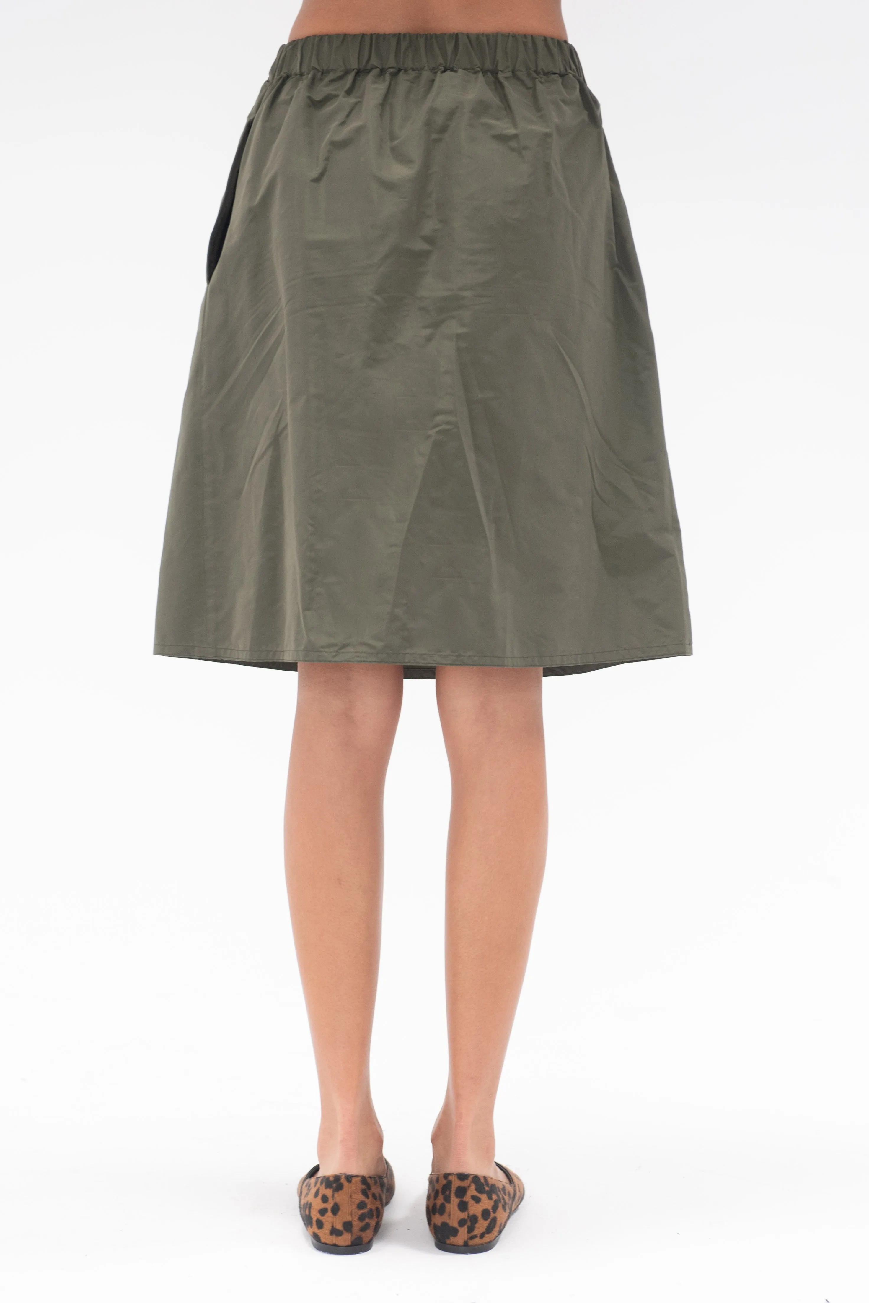 Audrey Skirt, Military Green