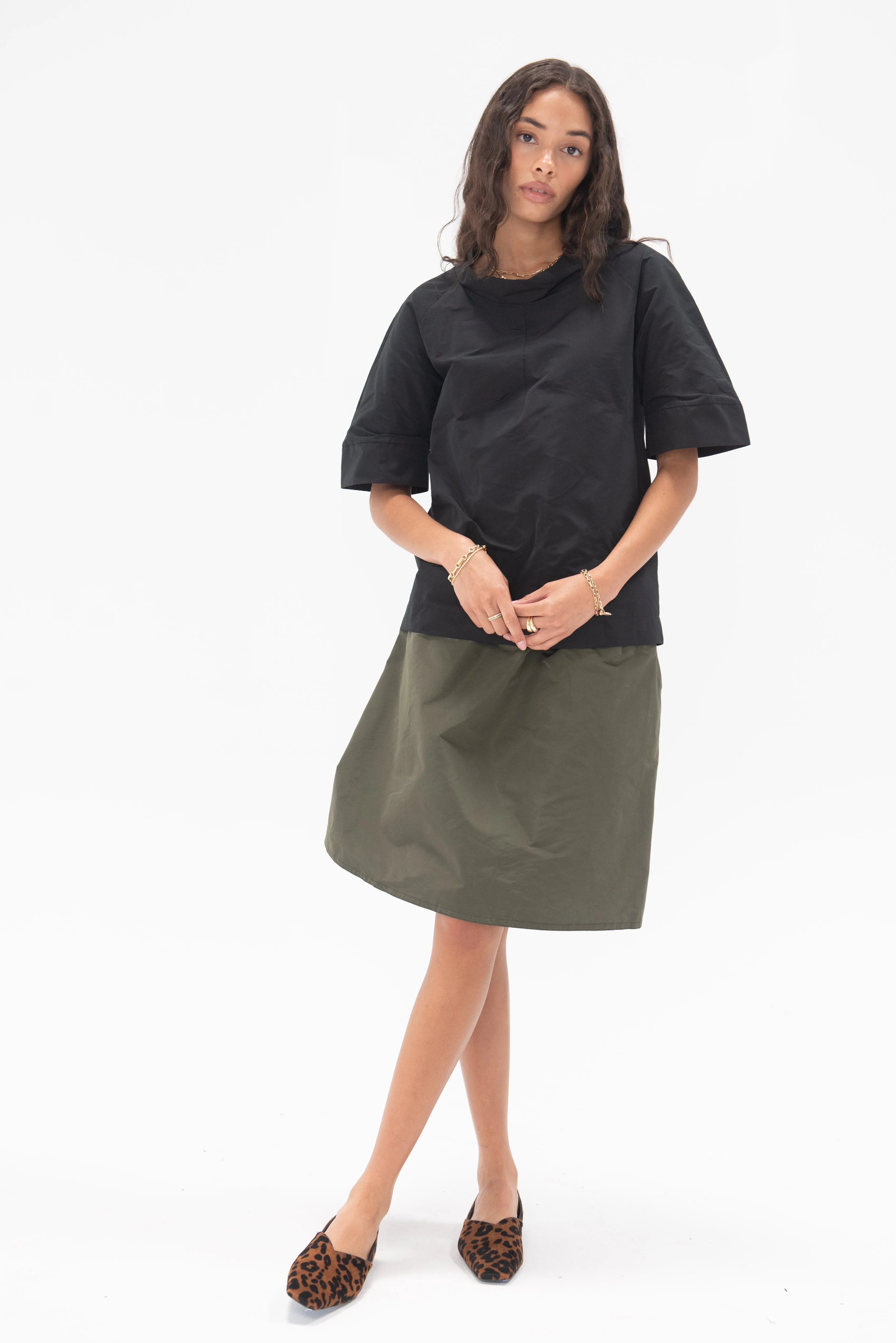 Audrey Skirt, Military Green