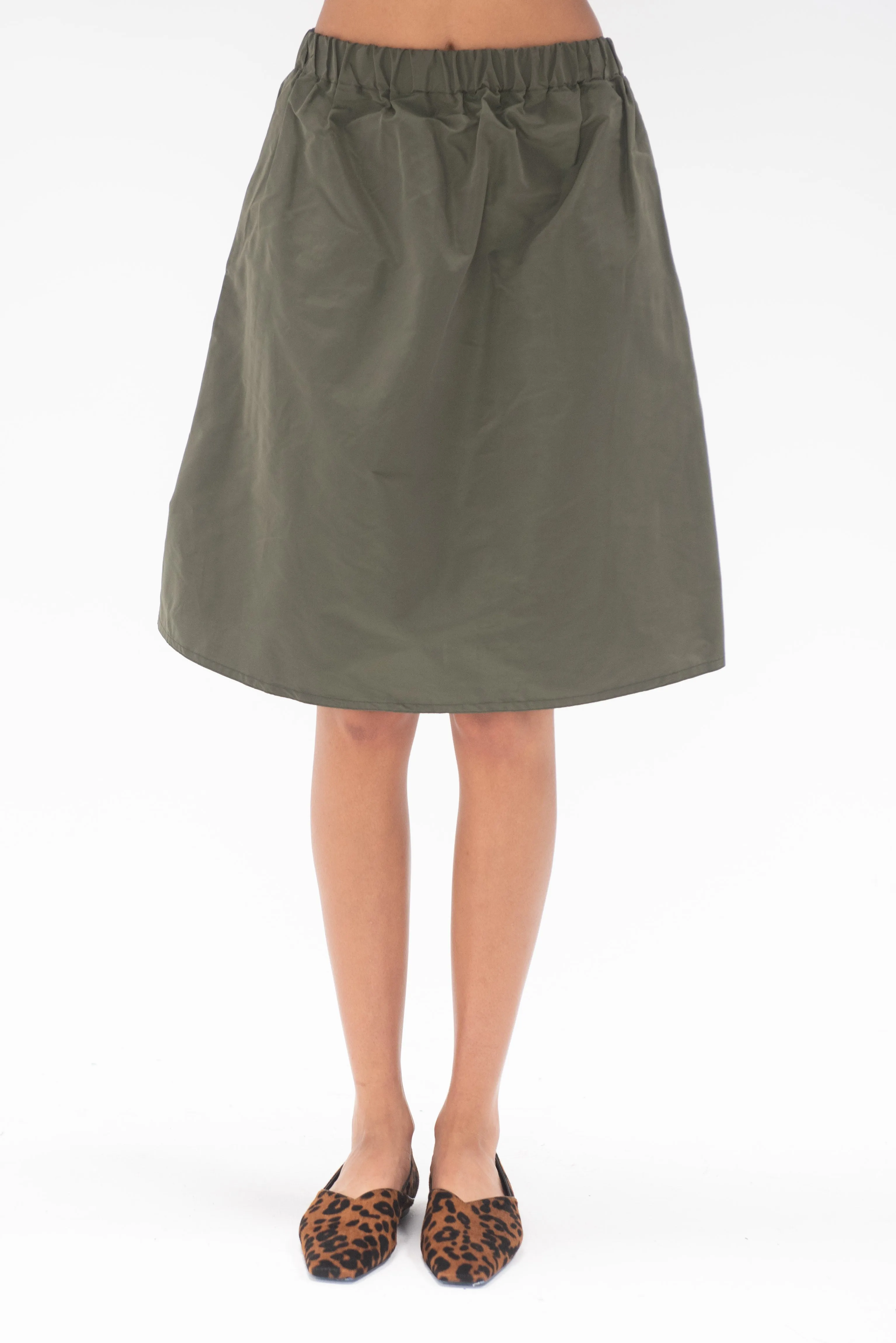 Audrey Skirt, Military Green