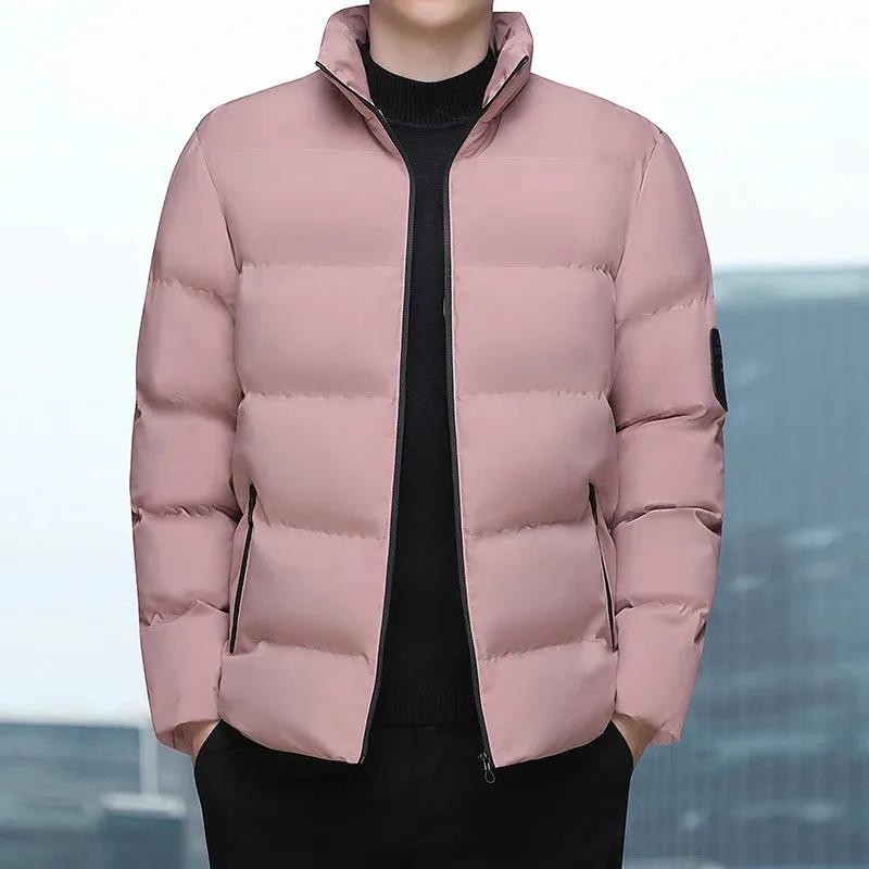 Autumn Thick Hooded Cotton Parkas Coat Male Winter Warm Waterproof Jacket Mens Fashion Casual Slim Jacket Men Parkas