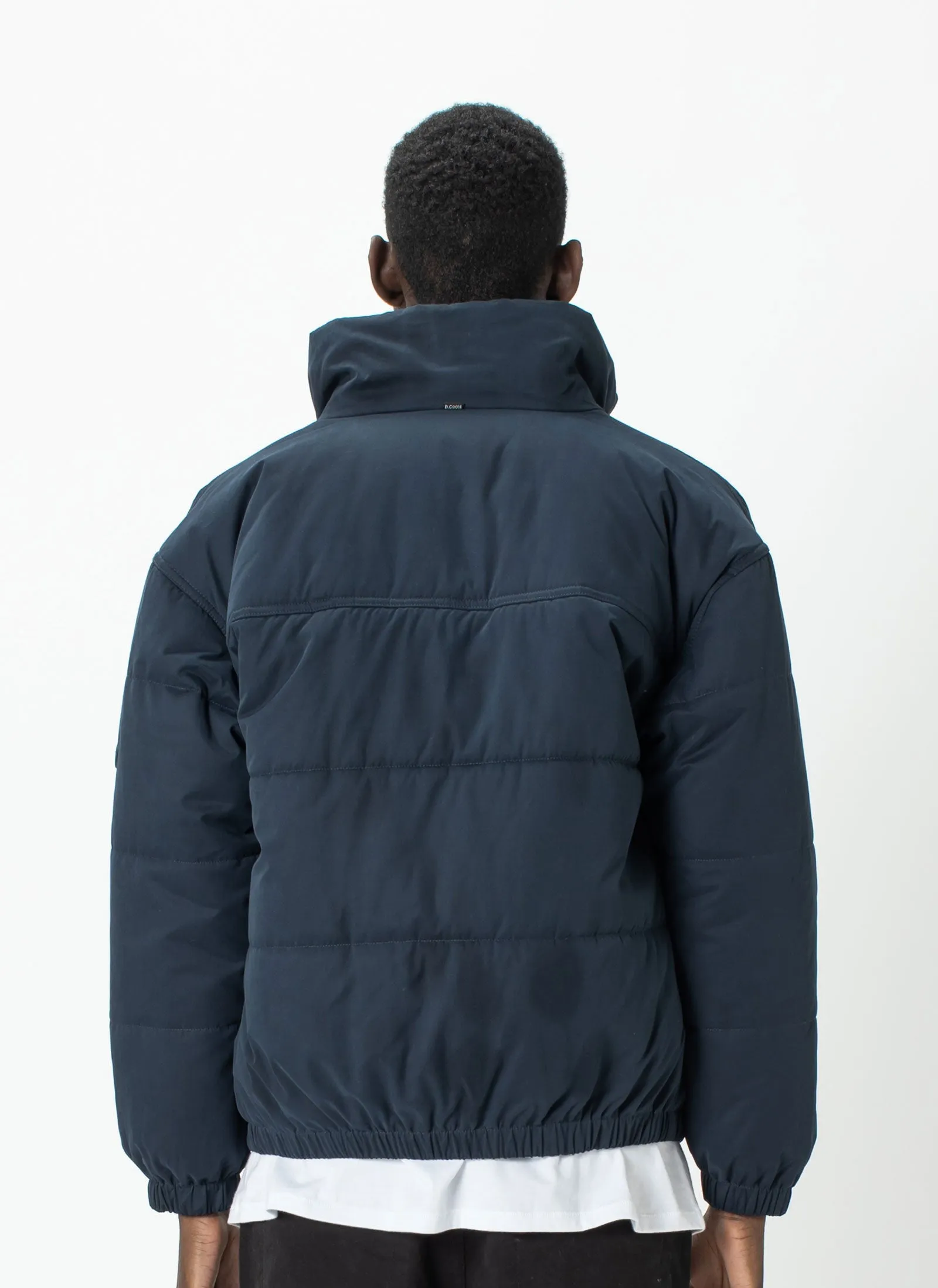 Badge Puffer Jacket Slate