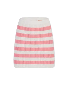 Balmain X Barbie Striped Knit Mini Skirt