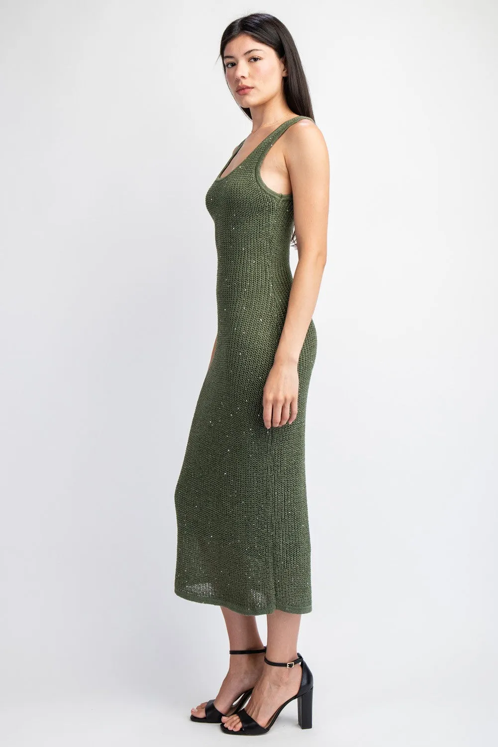 Basil Dress in Olive