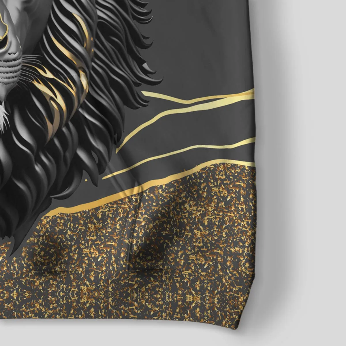 Black and Gold Lion Premium Hoodie