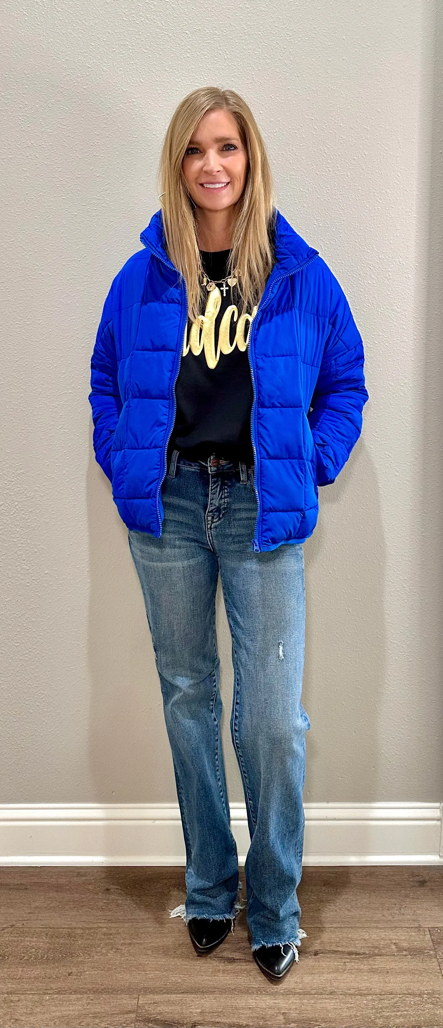 Blue Puffer Jacket