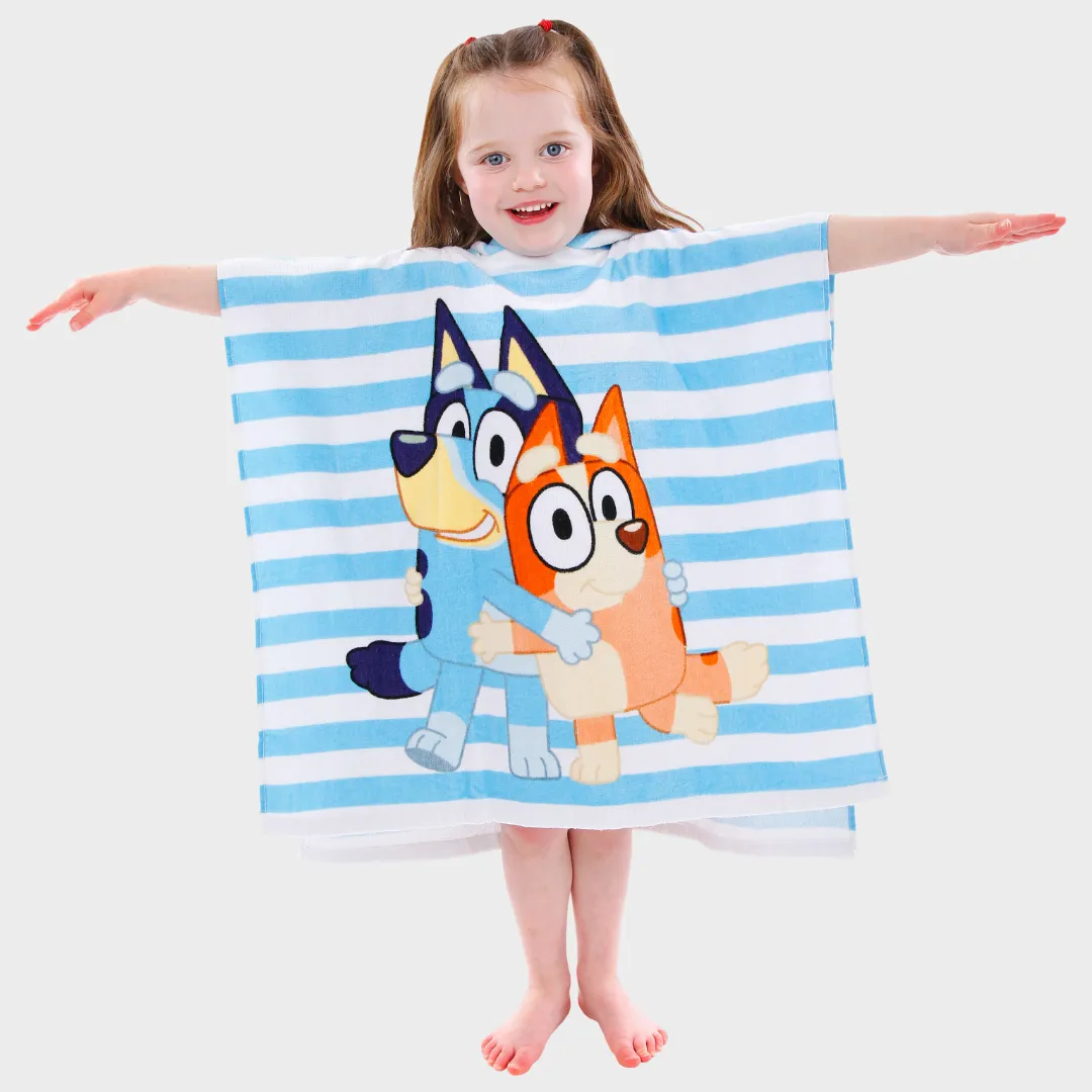 Bluey Hooded Towel Poncho