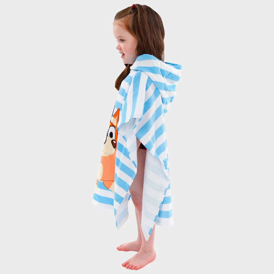 Bluey Hooded Towel Poncho