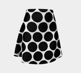 Boldly Dotted Flare Skirt