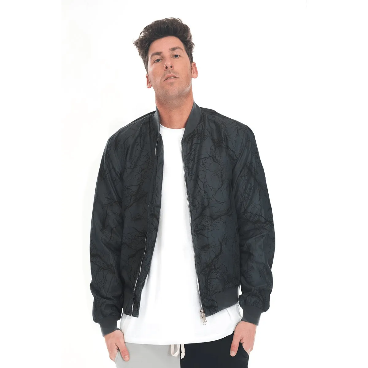 Bolt Black Bomber Jacket