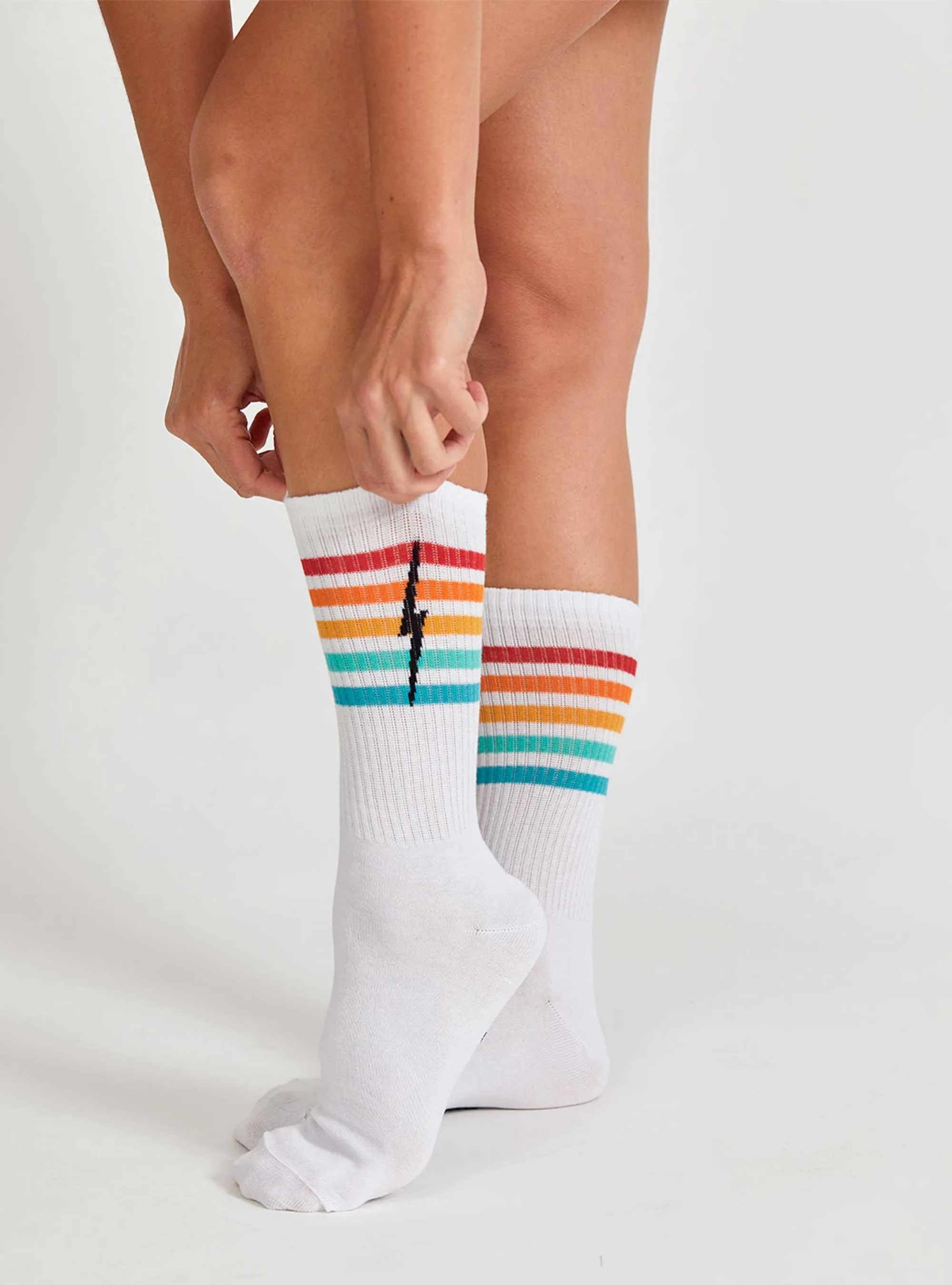 BOLT COTTON SOCKS WITH STRIPES