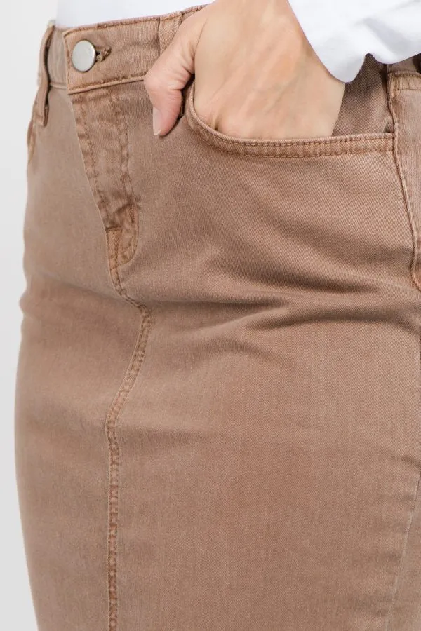 Brown Pencil Skirt