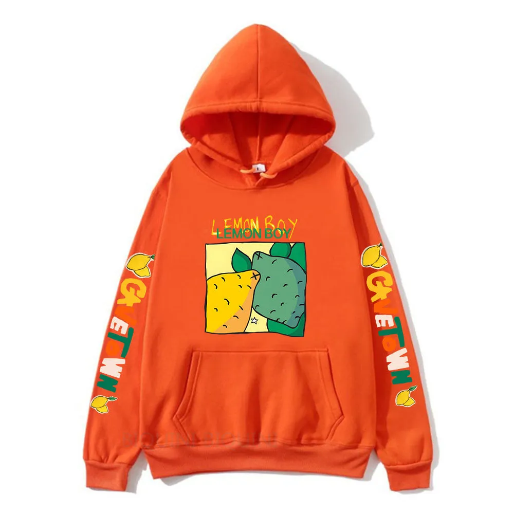 Cavetown Lemon Boy Cartoon Print Hoodies For Fans Mens Cartoon