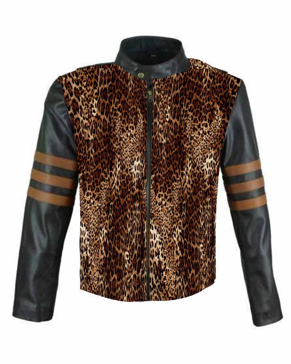 Celebrity Jacket Men | Bengal Print Leather Jacket Men