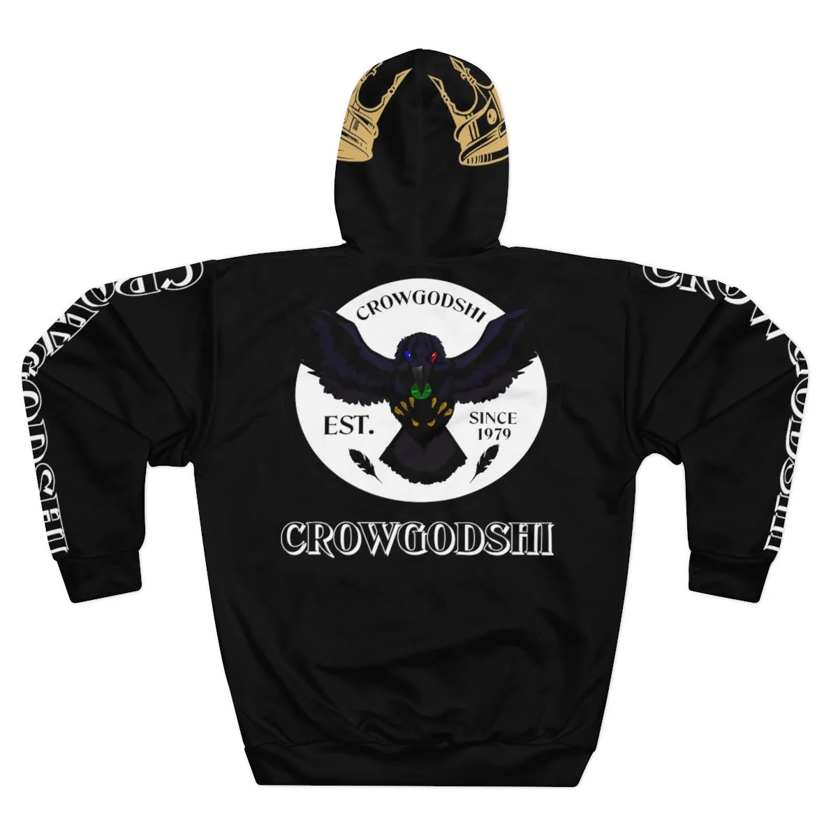 Crowgodshi Crowned King Pullover Hoodie