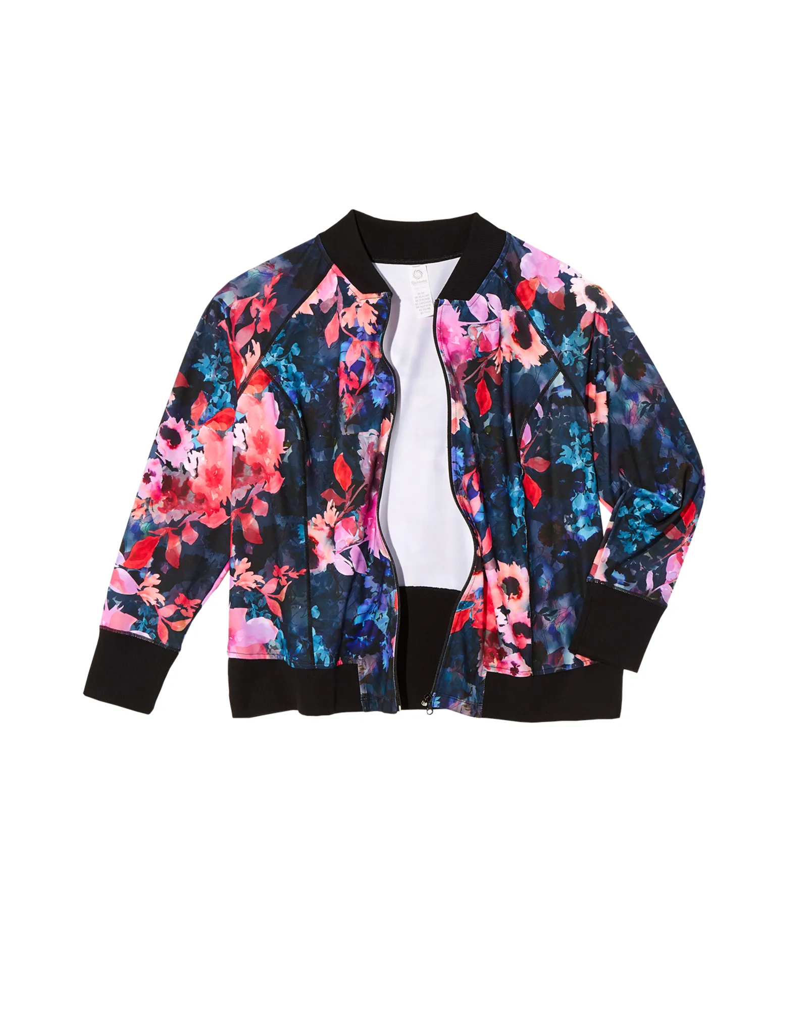 Daly Printed Bomber | Navy / Pink