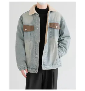 Denim Jacket with Sherpa Lining