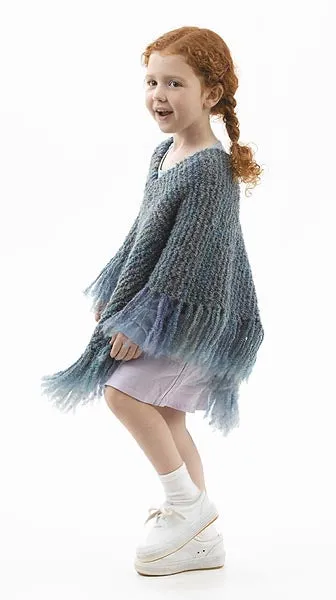 Downtown Tot Poncho Pattern (Knit)