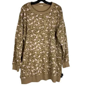 Dress Sweater By Easel In Animal Print, Size: M