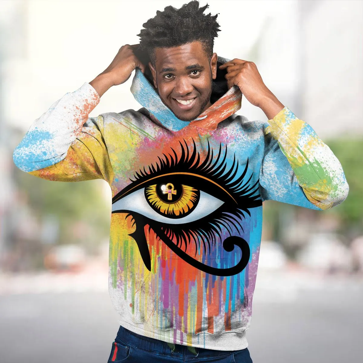 Egyptian Eye Of Ra Premium Hoodie