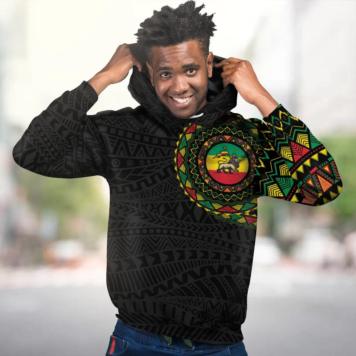 Ethiopia Flag All-over Hoodie