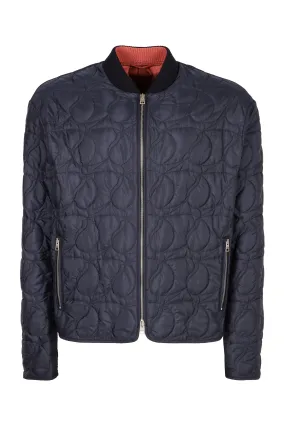 ETRO Classic Blue Paisley Bomber Jacket