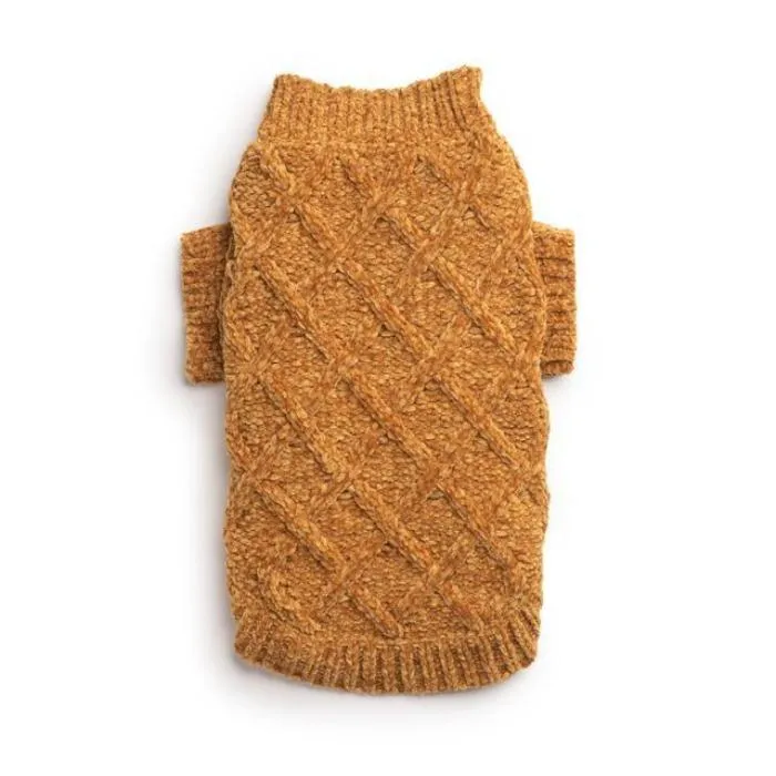 Fabdog | Chenille Super Soft Dog Jumper - Gold