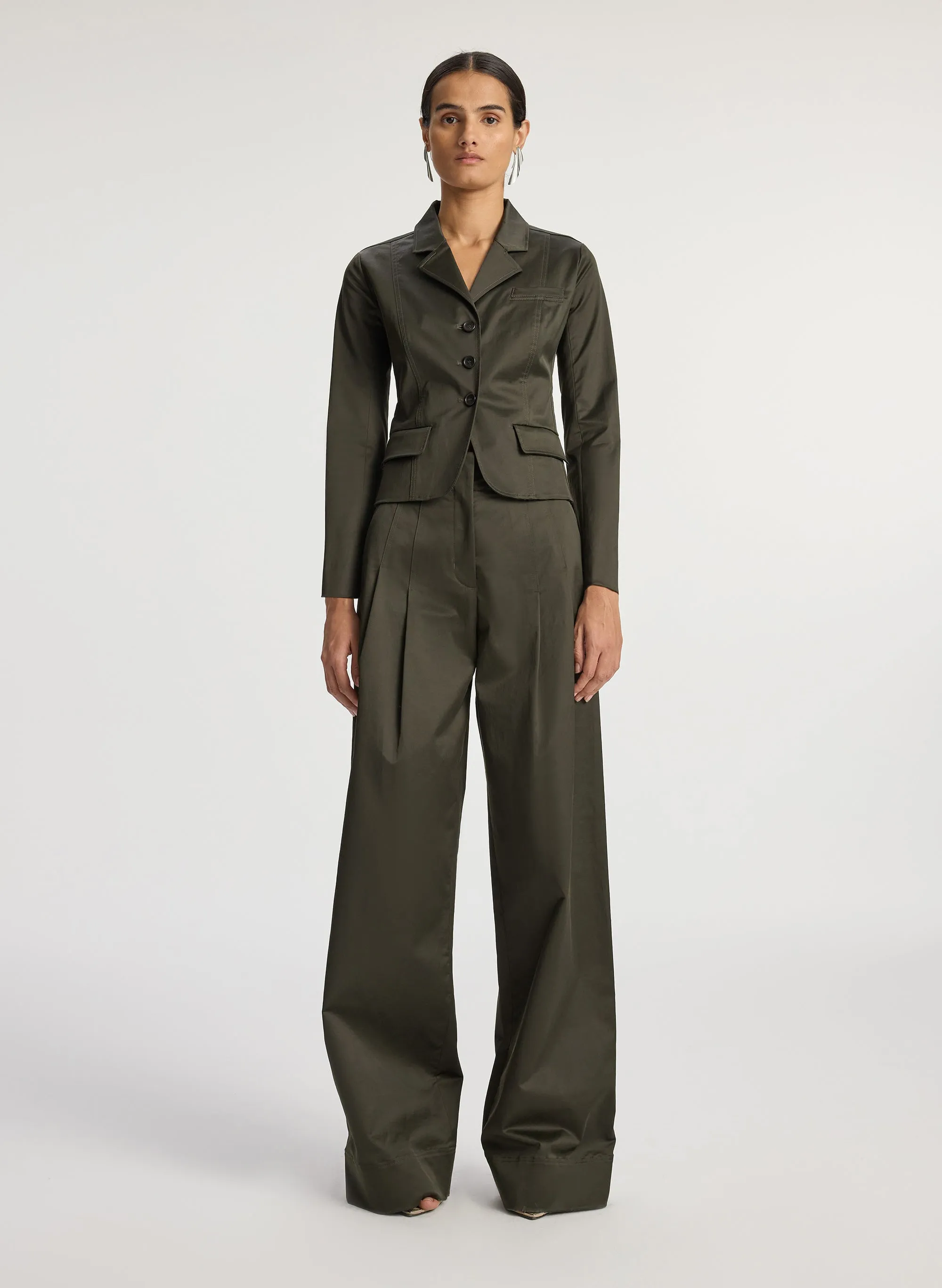 Fallon Sateen Shrunken Jacket