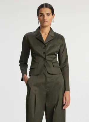 Fallon Sateen Shrunken Jacket