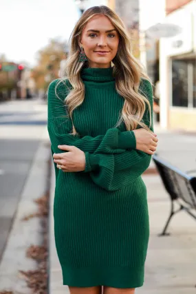 FINAL SALE - Warmer Love Turtleneck Mini Sweater Dress