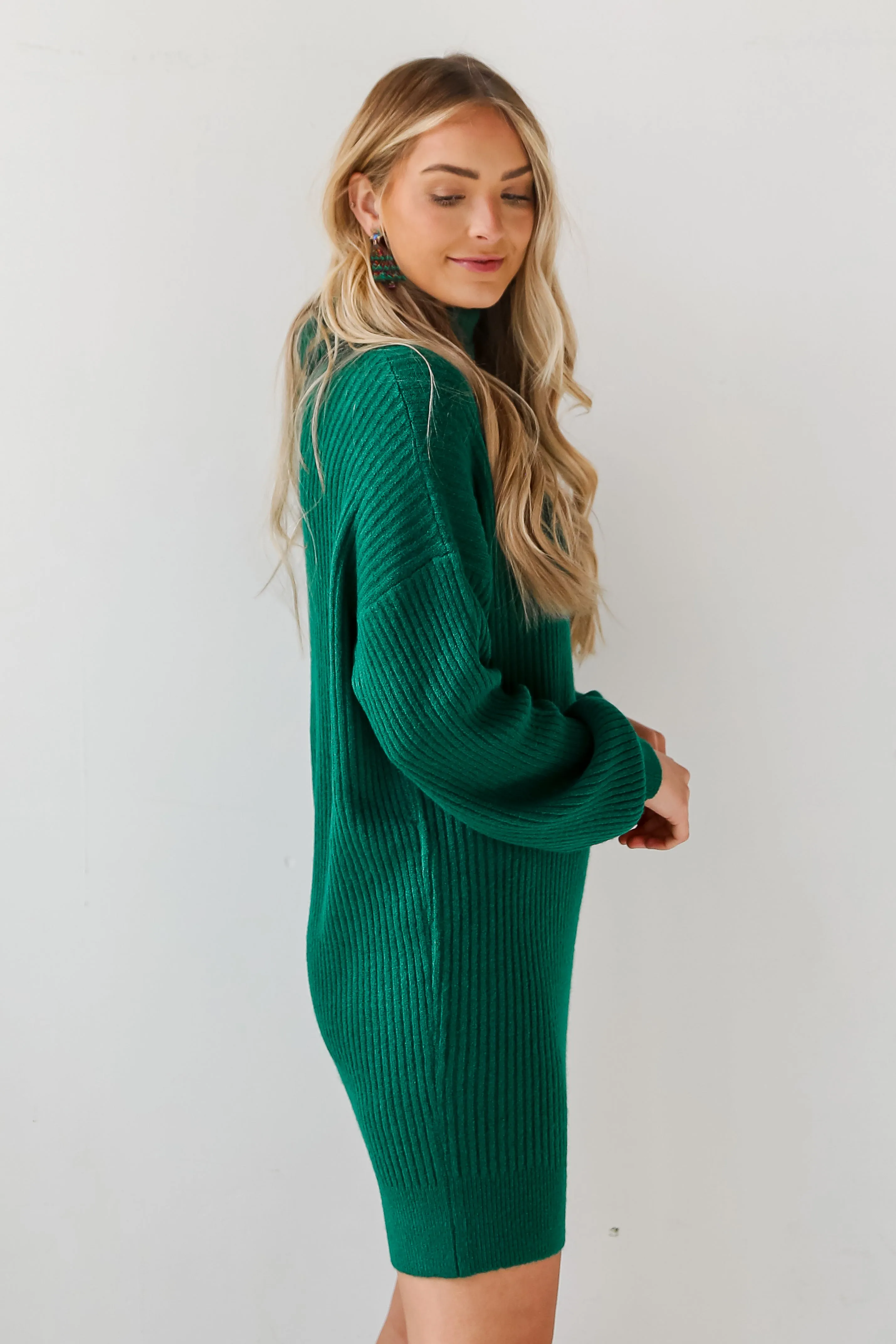 FINAL SALE - Warmer Love Turtleneck Mini Sweater Dress