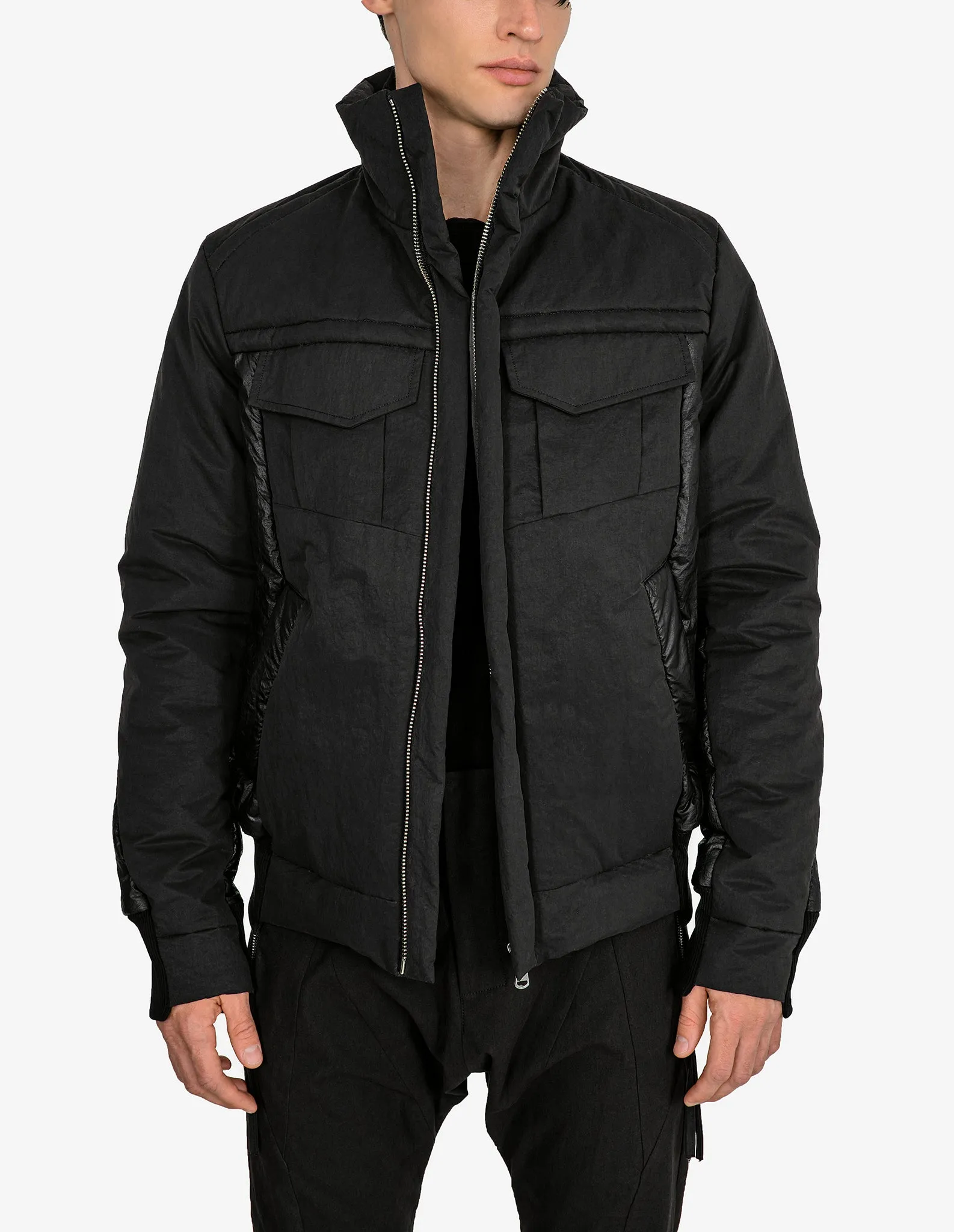 Flap-Pocket Puffer Jacket