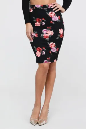 Flora Pencil Skirt