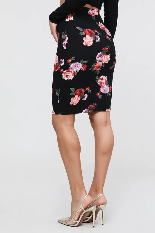 Flora Pencil Skirt