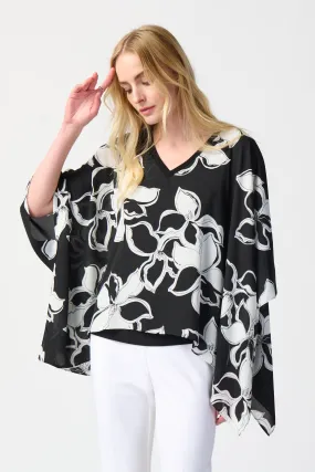 FLORAL PONCHO TOP