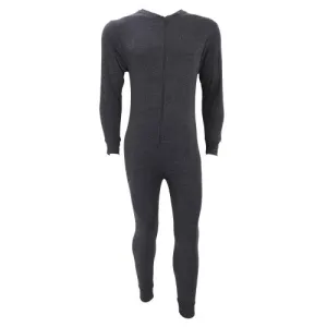 FLOSO Mens Thermal Underwear All In One Union Suit With Rear Flap (Standard Range)