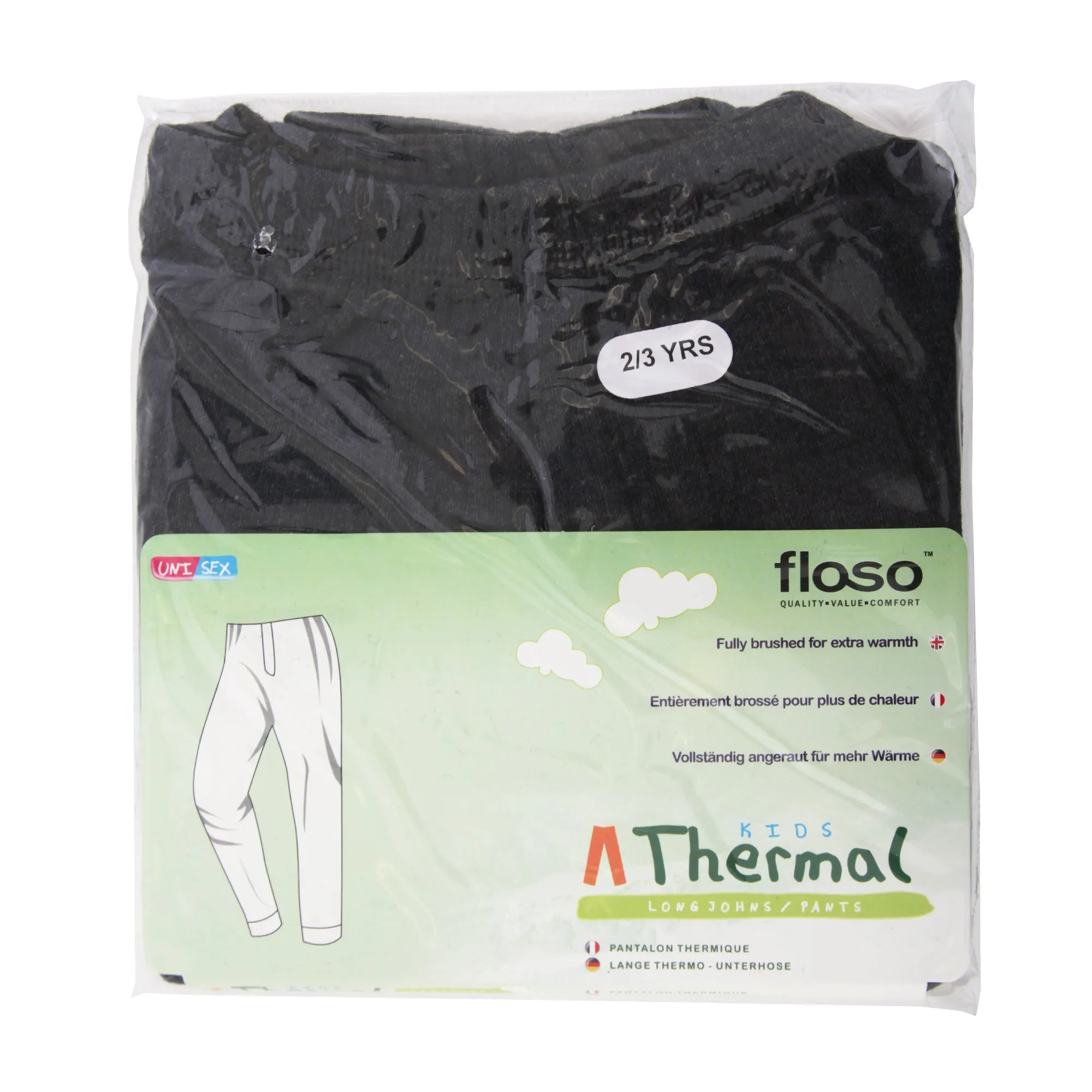 FLOSO Unisex Childrens/Kids Thermal Underwear Long Johns/Pants