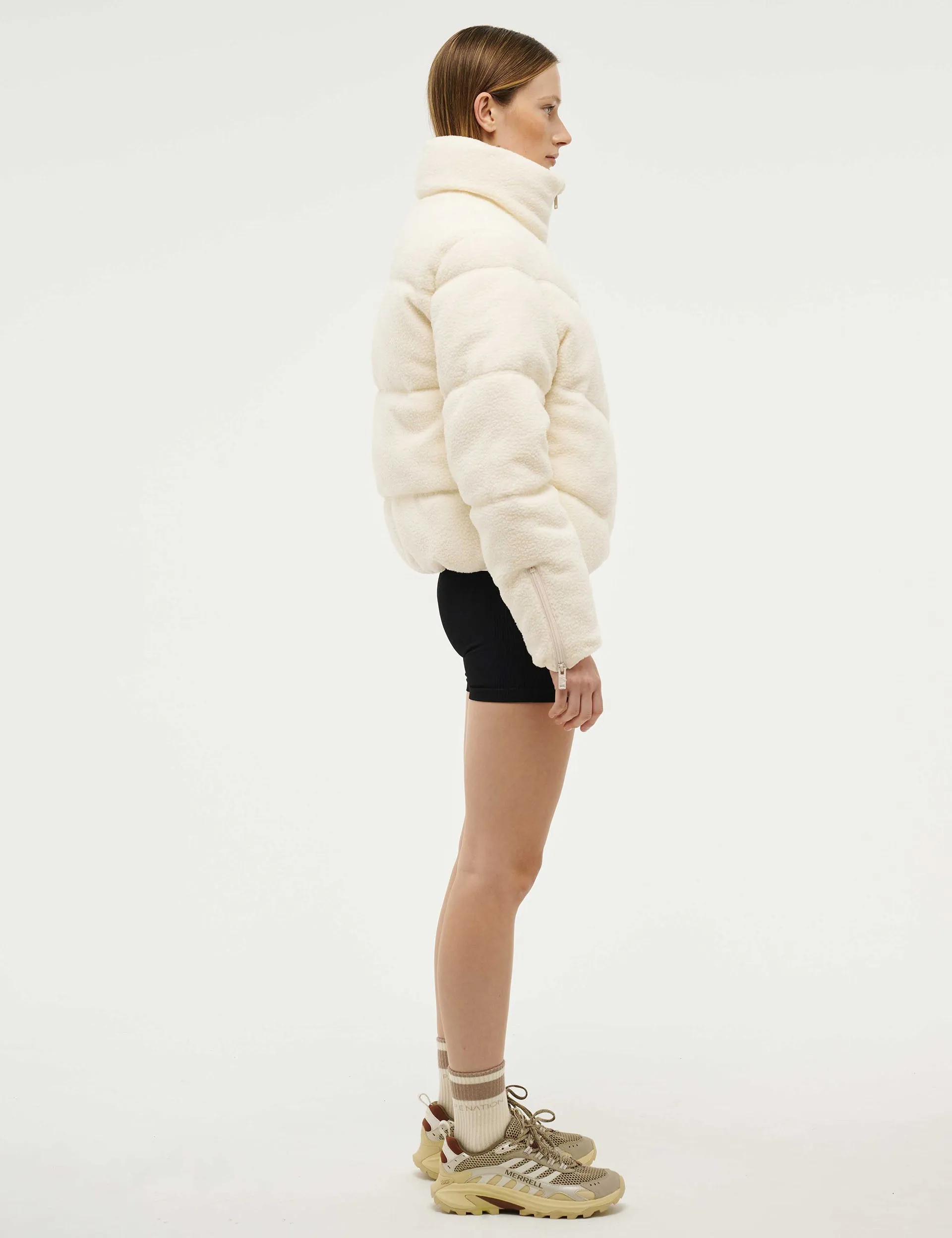 Fortune Sherpa Jacket - Whisper White