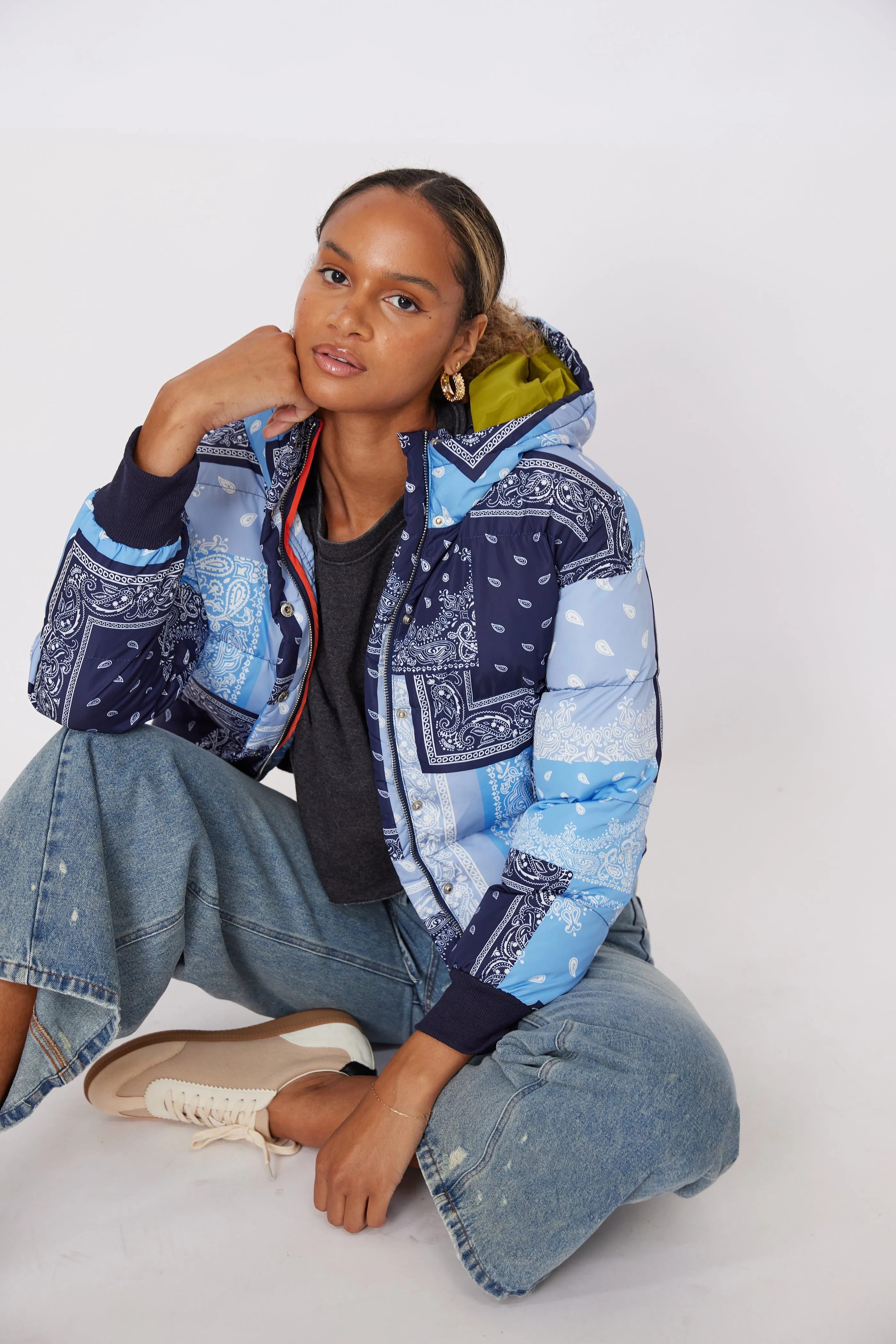 Frankie Patchwork Puffer Jacket