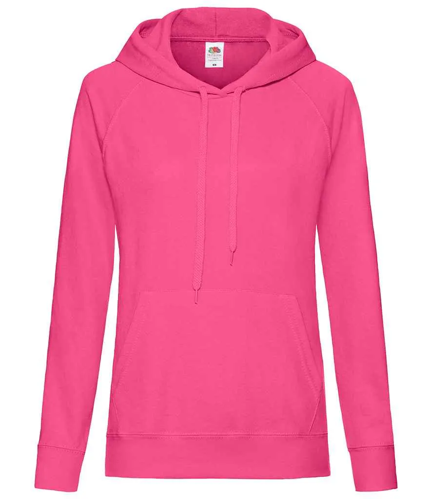 Fruit of the Loom Lightweight Hooded Sweatshirt (Ladies)